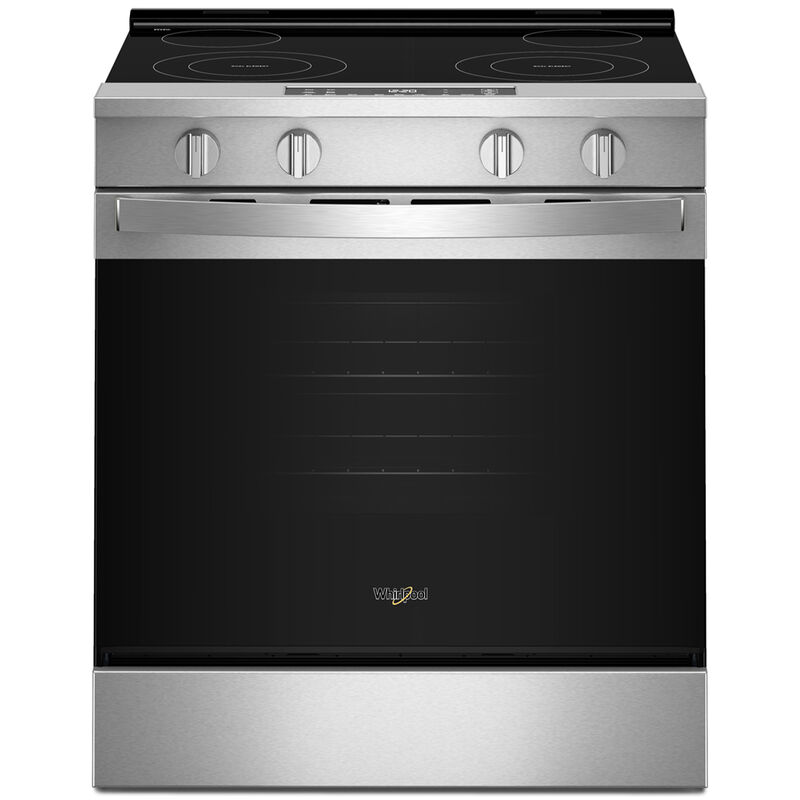Whirlpool 30 in. 5.3 cu. ft. Smart Air-Fry Electric Range with Radiant Burners - Stainless Steel, , hires