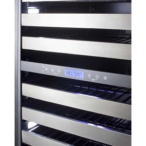 Summit 24 in. Built-In/Freestanding Wine Cooler with Dual Zones & 116 Bottle Capacity - Stainless Steel, , hires