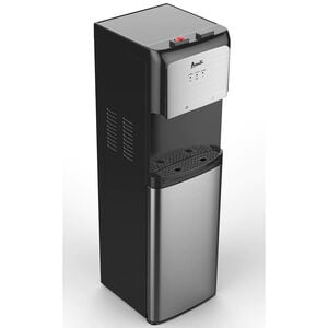 Avanti 12 in. Freestanding Hot & Cold Water Dispenser with Child Safety Guard - Stainless Steel with Black Cabinet, , hires