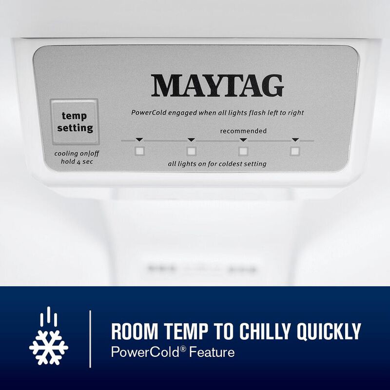 Maytag 33 in. 21.3 cu. ft. Garage-Ready Top Freezer Refrigerator - Black, Black, hires