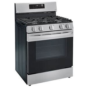 LG 30 in. 5.8 cu. ft. Smart Gas Range with 5 Sealed Burners - Stainless Steel, , hires