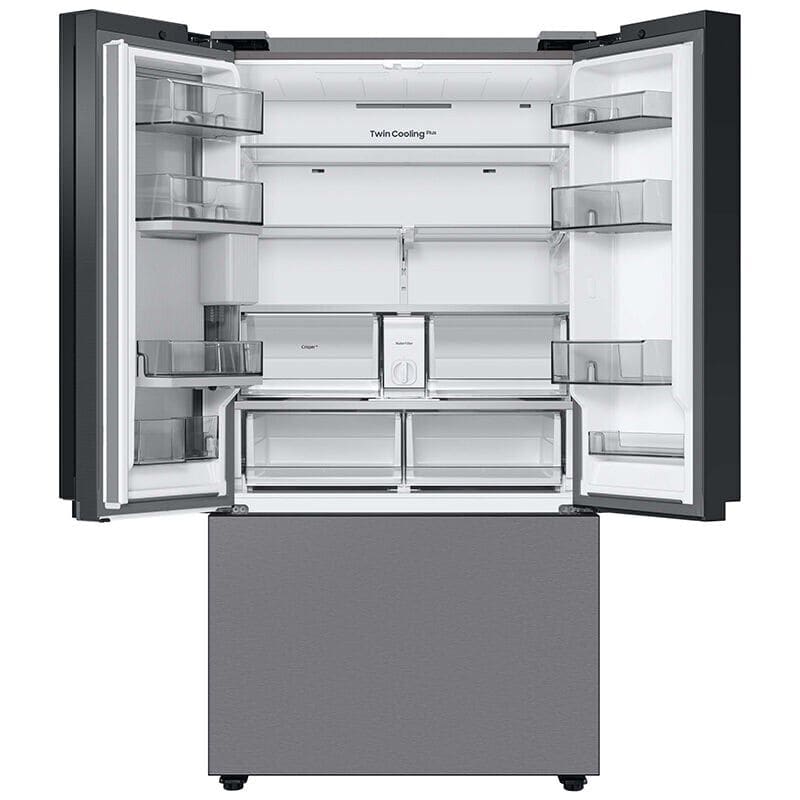 Samsung Bespoke 36 in. 30.1 cu. ft. Smart French Door Refrigerator with Internal Water Dispenser - Stainless Steel, Stainless Steel, hires