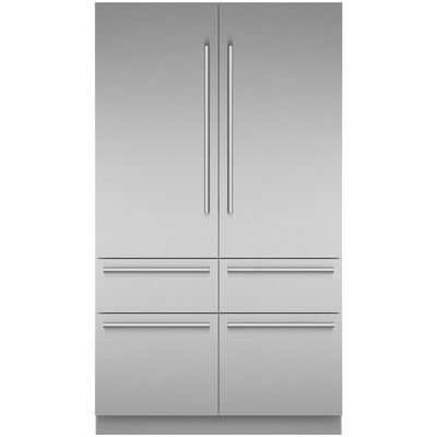 Thermador Freedom Collection 48 in. 26.8 cu. ft. Built-In Smart Counter Depth 6-Door French Door Refrigerator with Internal Water Dispenser - Stainless Steel | T48BT112NS