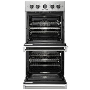 Viking 5 Series 27 in. 8.2 cu. ft. Electric Double Wall Oven with True European Convection & Self Clean - Stainless Steel, , hires