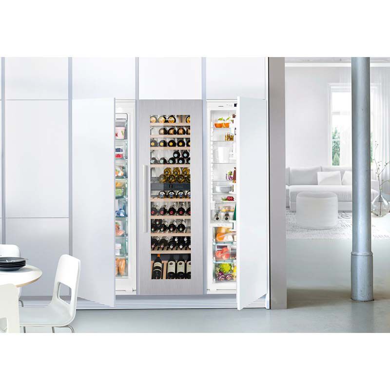 Liebherr 22 in. Built-in Wine Cabinet with Wood Racks, Dual Temperature Zones & 80 Bottle Capacity - Custom Panel Ready, , hires