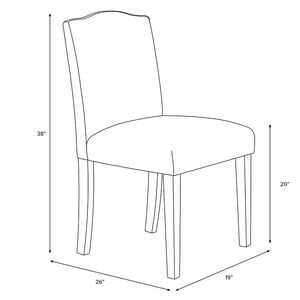 Skyline Furniture Dining Chair in Velvet Fabric - Regal Navy, , hires