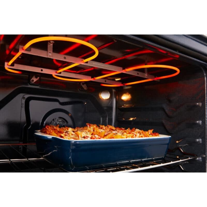 Maytag 30 in. 5.3 cu. ft. Smart Air-Fry Standard Convection Slide-In Electric Range with Radiant Burners, Reversible Grill & Griddle - Fingerprint Resistant Stainless Steel, , hires