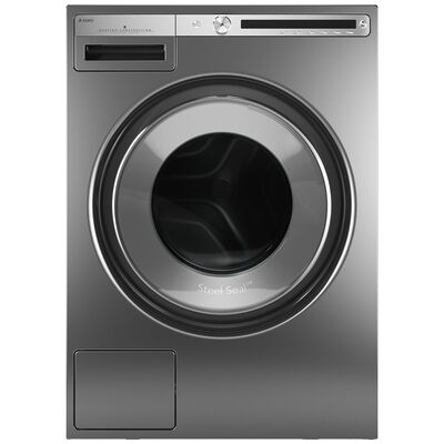 Asko Logic Series 23 in. 2.8 cu. ft. Stackable Front Load Washer with Sanitize & Steam Wash Cycle - Titanium | W4114CT