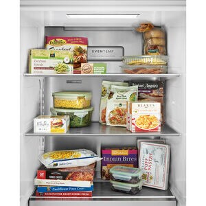 Frigidaire Professional Series 33 in. 18.8 cu. ft. Double-Drawers Upright Freezer with Ice-Maker & Adjustable Shelves - Stainless Steel, , hires