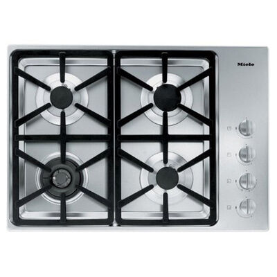 Miele Professional Series 30 in. 4-Burner Natural Gas Cooktop - Stainless Steel | KM3464G