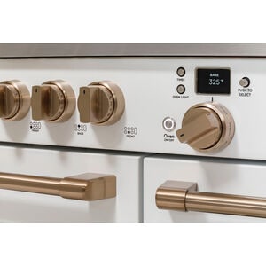 Cafe Commercial-Style 48 in. 8.2 cu. ft. Smart Air Fry True European Convection Double Oven Dual Fuel Range with 6 Sealed Burners & Griddle - Stainless Steel, Stainless Steel, hires