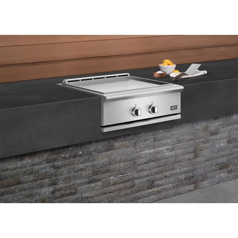 DCS Series 9 30 in. 2-Burner Built-In Natural Gas Flat Top Griddle with 500 sq. in. Cooking Surface - Stainless Steel, , hires