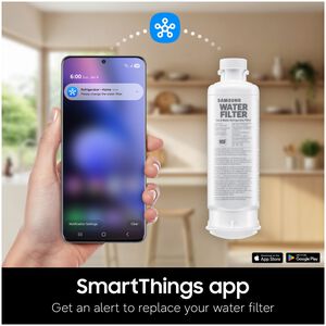 Samsung 36 in. 28.5 cu. ft. Smart French Door Refrigerator with Ice & Water Dispenser - Fingerprint Resistant Stainless, , hires