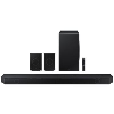 Samsung 11.1.4 Channels Dolby Atmos Smart Sound Bar with Bluetooth & Wireless Subwoofer - Graphite Black | HW-Q990D