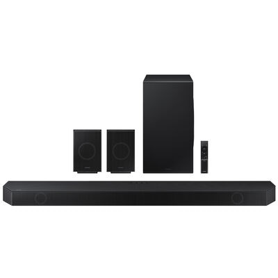 Samsung 11.1.4 Channel Sound Bar with Bluetooth, Built-In Alexa & Wireless Subwoofer - Graphite Black | HW-Q990D