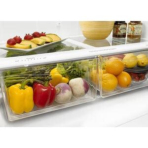 Amana 33 in. 22.0 cu. ft. Bottom Freezer Refrigerator - White, White, hires