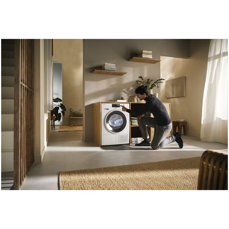 Miele 24 in. 4.1 cu. ft. Smart Stackable Ventless Electric Dryer with Heat Pump & Sensor Dry - Lotus White, , hires