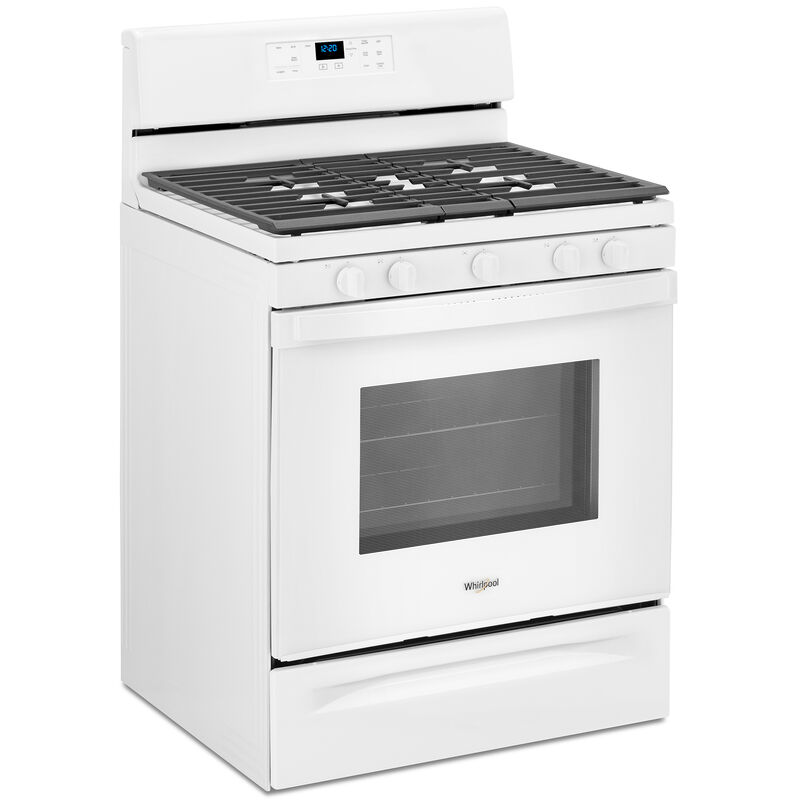 Whirlpool 30 in. 5.0 cu. ft. Oven Freestanding Gas Range with 5 Sealed Burners - White, White, hires