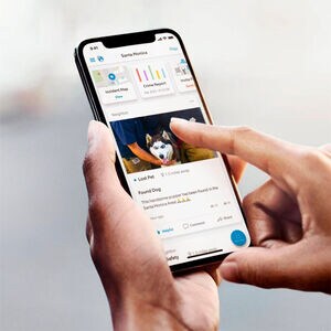 All-new Ring Floodlight Cam Wired Plus with motion-activated 1080p HD video, Black (2021 release), , hires