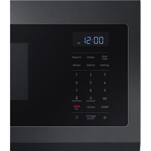 Samsung 30 in. 1.1 cu. ft. 1100W Low Profile Smart Over-the-Range Microwave with 400 CFM - Matte Black Steel, , hires