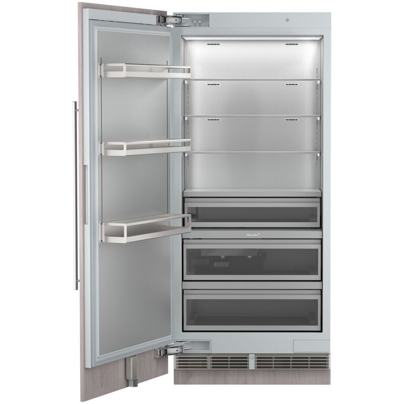Thermador Freedom Collection 36 in. 22.3 cu. ft. Built-In Smart Triple Drawer Upright Freezer with Ice-Maker & Adjustable Shelves - Custom Panel Ready, , hires