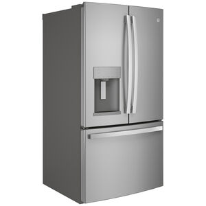 GE 36 in. 27.7 cu. ft. French Door Refrigerator with Ice & Water Dispenser - Fingerprint Resistant Stainless, Fingerprint Resistant Stainless, hires