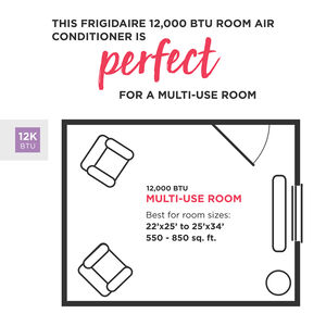 Frigidaire 12,000 BTU Window Air Conditioner with Sleep Mode & Remote Control - White, , hires