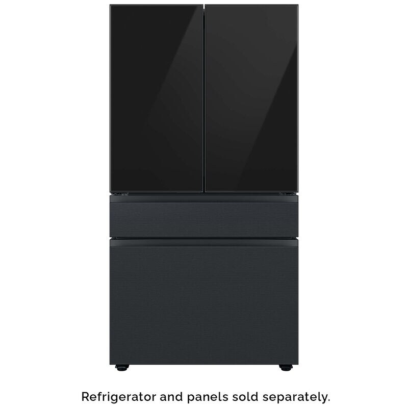 Samsung BESPOKE 4-Door French Door Bottom Panel for Refrigerators - Matte Black Steel, , hires