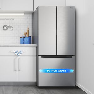 Midea 30 in. 18.4 cu. ft. French Door Refrigerator - Stainless Steel, , hires