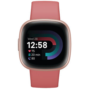 Fitbit Versa 4 Fitness smartwatch - Pink Sand / Copper Rose Aluminum, , hires