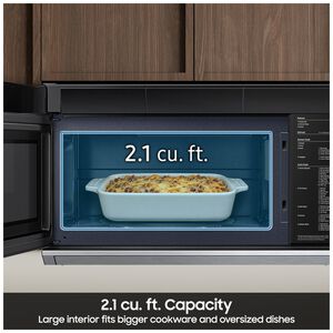 Samsung 30 in. 2.1 cu. ft. 1000W Smart Over-the-Range Microwave with 500 CFM & Sensor Cooking - Stainless Steel, , hires