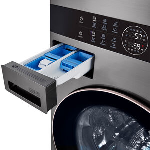 LG 27 in. WashTower with 4.5 cu. ft. Washer with 6 Wash Programs & 7.4 cu. ft. Electric Dryer with 6 Dryer Programs, Sensor Dry & Wrinkle Care - Graphite Steel, Graphite Steel, hires