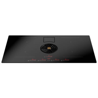 Bertazzoni Professional Series 36 in. 4-Burner Induction Cooktop with Downdraft - Black Glass | PE364IDDNET