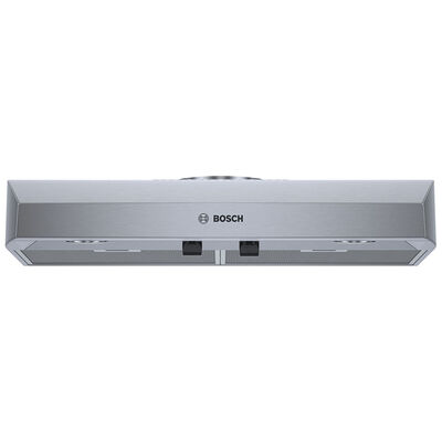 Bosch 500 Series 30 in. Standard Style Range Hood with 4 Speed Settings, 400 CFM, Convertible Venting & 2 Halogen Lights - Stainless Steel | DUH30252UC