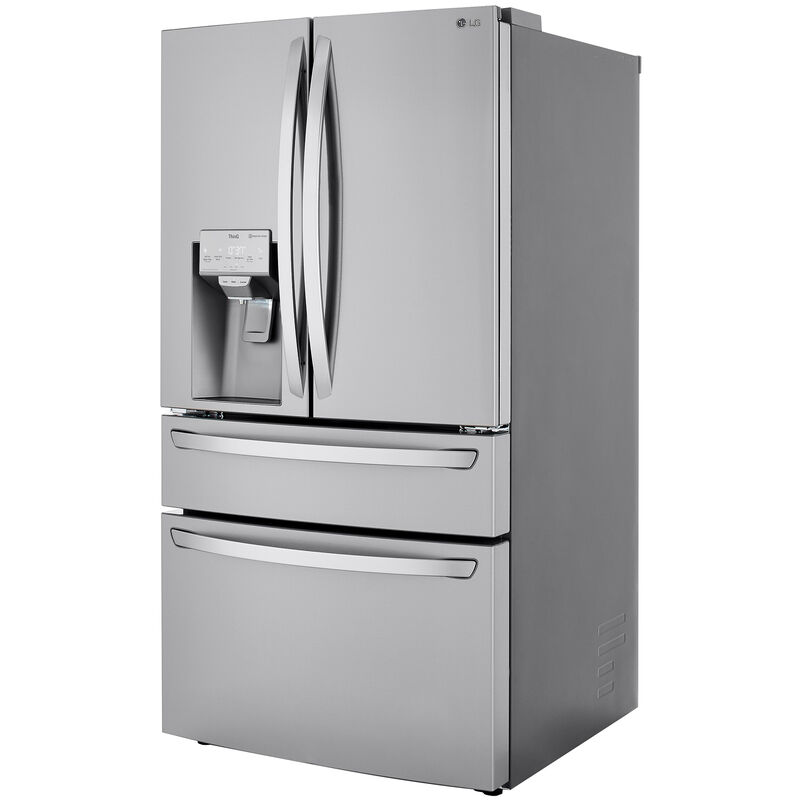 LG 36 in. 29.5 cu. ft. Smart 4-Door French Door Refrigerator with Ice & Water Dispenser - Stainless Steel, , hires