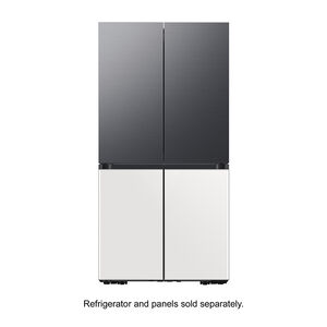 Samsung 4-Door Flex BESPOKE Refrigerator Top Panel - Matte Black Steel, , hires