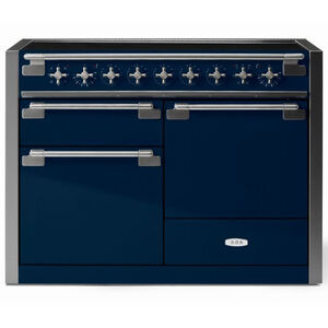 AGA Elise Series 48 in. 6.0 cu. ft. True European Convection Double Oven Electric Range with 5 Induction Burners - Indigo, , hires