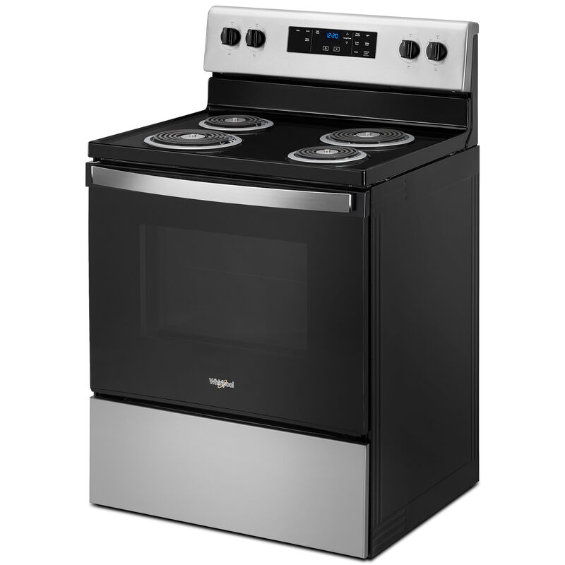 Whirlpool 30" Free Standing Electric Range - Fingerprint Resistant Stainless, , hires