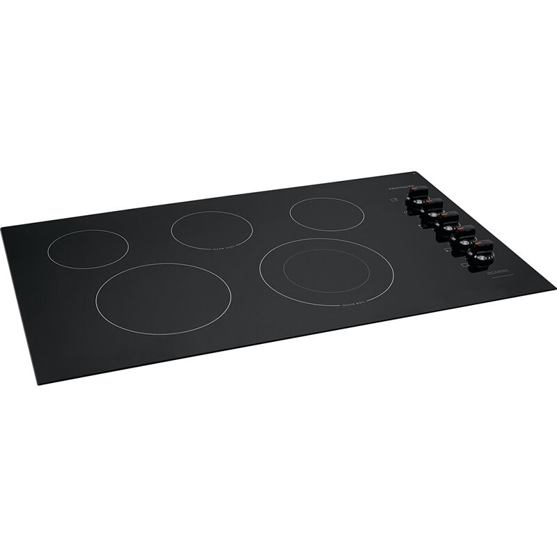 Frigidaire 36 in. 5-Burner Electric Cooktop with Simmer Burner & Power Burner - Black, , hires