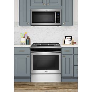 Whirlpool 30 in. 1.9 cu. ft. 1000W Over-the-Range Microwave with 300 CFM & Sensor Cooking - Stainless Steel, Stainless Steel, hires