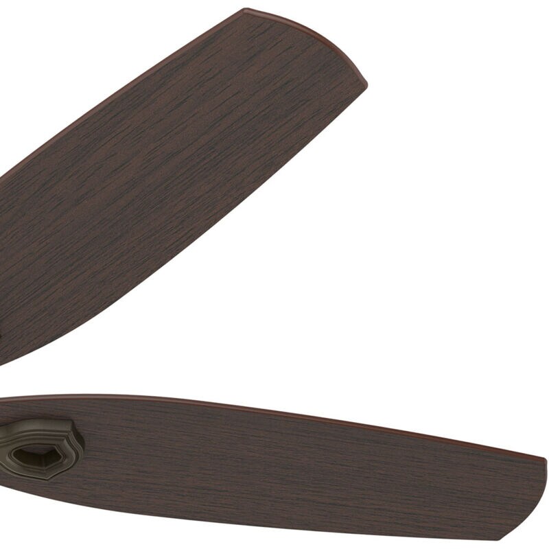 Hunter 52 inch Builder Ceiling Fan with LED Light Kit and Pull Chain - New Bronze, Bronze, hires