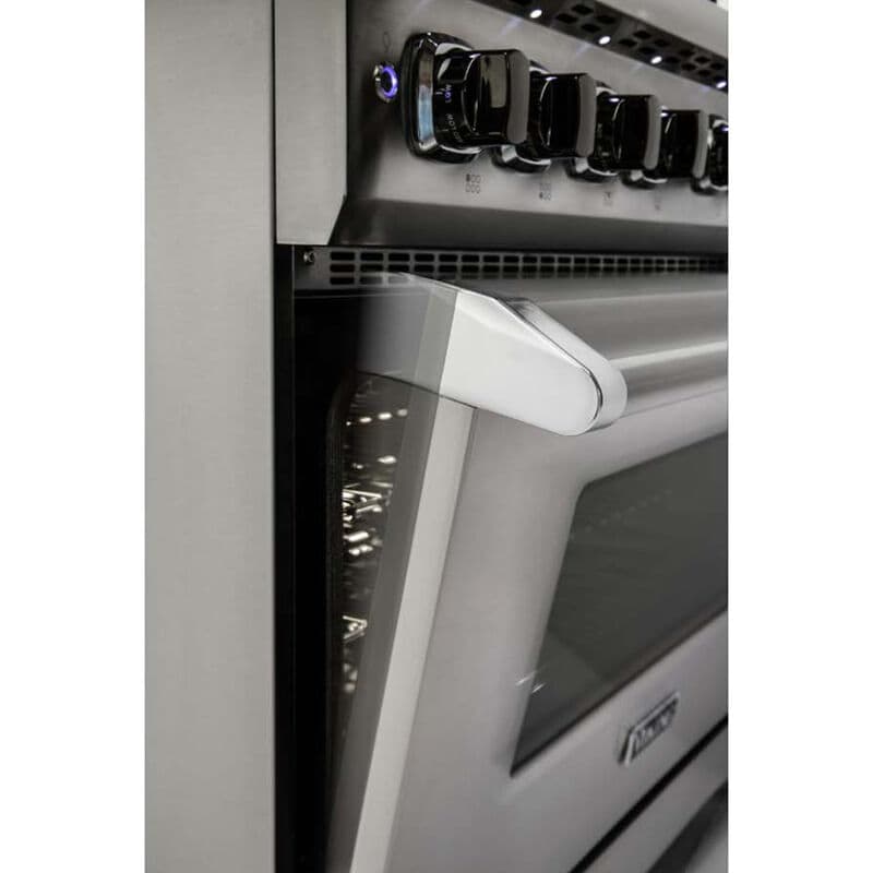 Viking 5 Series 36 in. 5.1 cu. ft. Standard Convection Gas Range with 4 Sealed Burners & Griddle - Stainless Steel, , hires