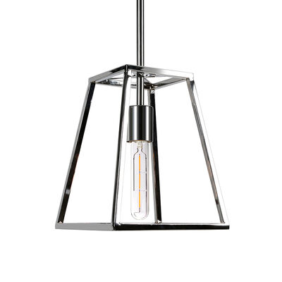 Hudson & Canal Rhom 8 in. Open-Framed Pendant - Polished Nickel | PD0344