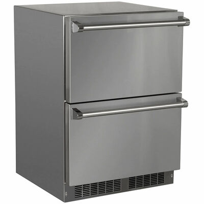 Marvel 24 in. 5.0 cu. ft. Outdoor Refrigerator Drawer - Stainless Steel | MODR224SS71A