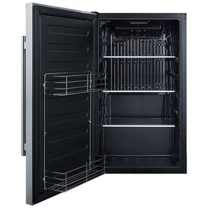 Summit 19 in. 3.1 cu. ft. ADA Compliant Left-Hinged Outdoor Undercounter Refrigerator - Stainless Steel with Black Cabinet, , hires