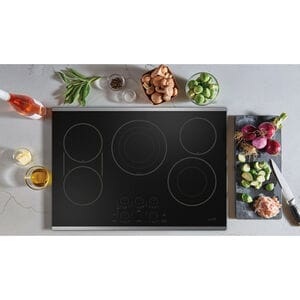 Cafe 30 in. 5-Burner Smart Electric Cooktop with Simmer Burner & Power Burner - Stainless Steel, , hires