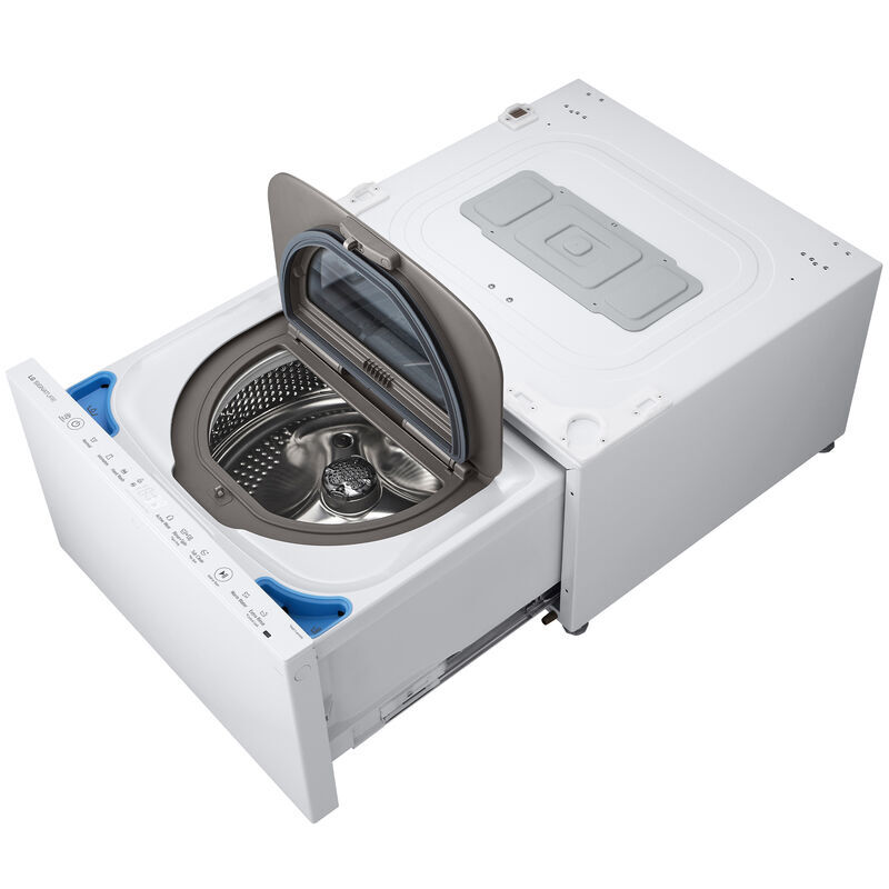 LG Signature SideKick 24 in. 0.7 cu. ft. TwinWash Compatible Pedestal Washer White P.C