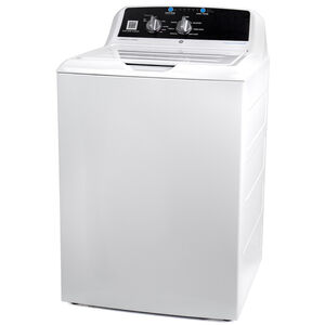 GE 27 in. 4.2 cu. ft. Smart Commercial Top Load Washer with Agitator & Built-In App Payment System - White, , hires