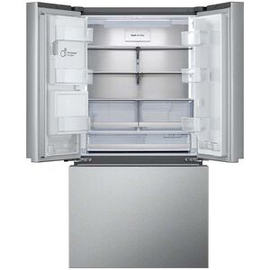 LG 36 in. 25.5 cu. ft. Smart Counter Depth French Door Refrigerator with External Ice & Water Dispenser, 4 types of Ice and Pocket Doors - PrintProof Stainless Steel, PrintProof Stainless Steel, hires