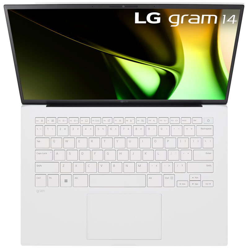 LG gram 14 in. Notebook with AI Onboard, Intel Core Ultra 5 125H, 1.2 GHz CPU, Intel Arc GPU, 8 GB RAM, 512 GB SSD, up to 29.5 Hrs. of Battery Life & Windows 11 Home - White, , hires